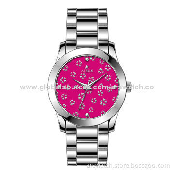 Hot-selling and Unique Design Stainless Steel Watch for Women, High-quality IP Plating